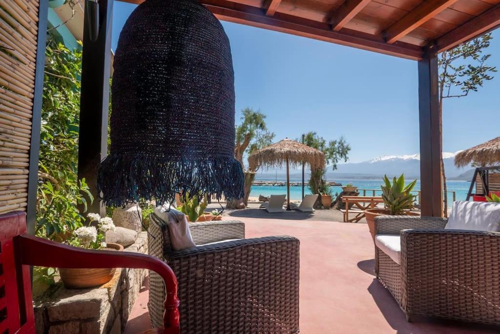Sea And Sun Metaxy Mas, Brand-New, Beachfront ! Chania  Exterior foto